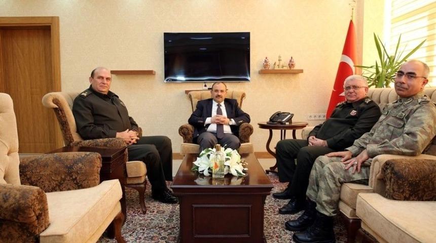 Korgeneral Ata Kalkan, Vali Ustaoğlu&rsquo;nu Ziyaret Etti