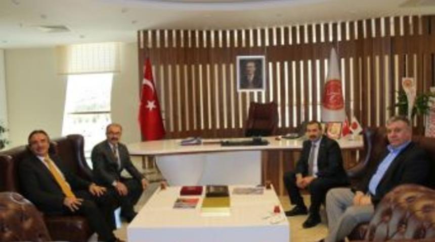 Ntso Meclis Başkanı İnce Ve Y&ouml;netim Kurulundan Rekt&ouml;r Bağlı&rsquo;ya Ziyaret