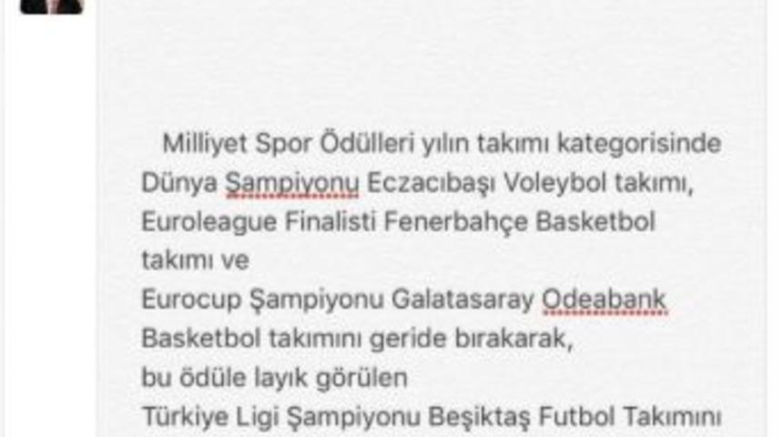 Ergin Ataman&rsquo;dan &Ouml;d&uuml;l Eleştirisi