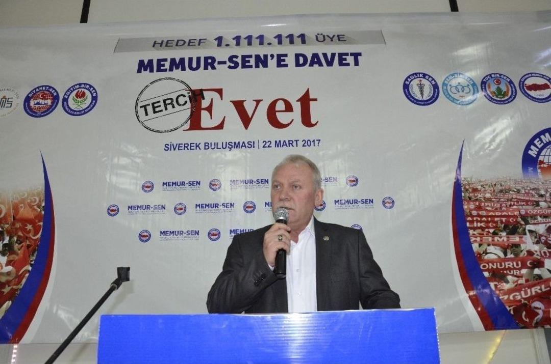 Siverek&rsquo;te "memur-sen&rsquo;e Davet Tercih Evet" .uluşması