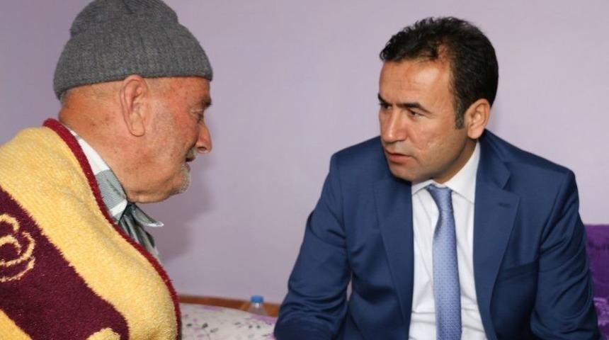 Başkan Kılı&ccedil;, Yaşlı &Ccedil;ifti Ziyaret Etti
