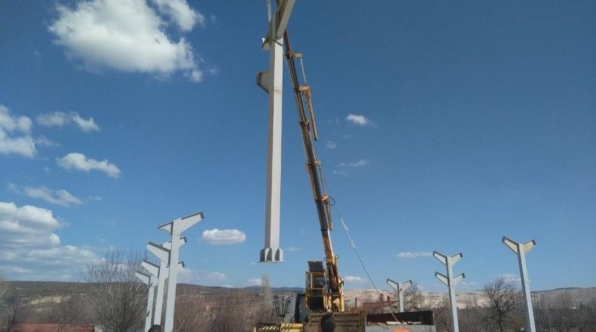 Hisarcık Kapalı Pazar Yerinin Montaj &Ccedil;alışmalarına Başlandı