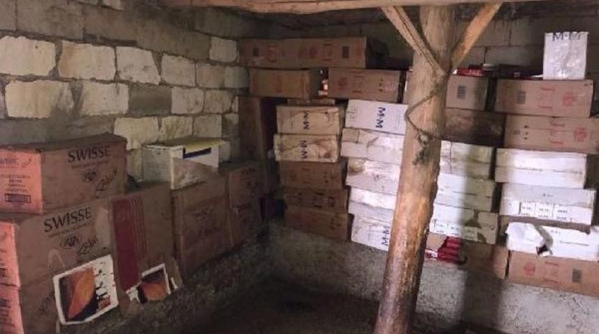 Başkale'de 71 Bin Paket Ka&ccedil;ak Sigara Ele Ge&ccedil;irildi