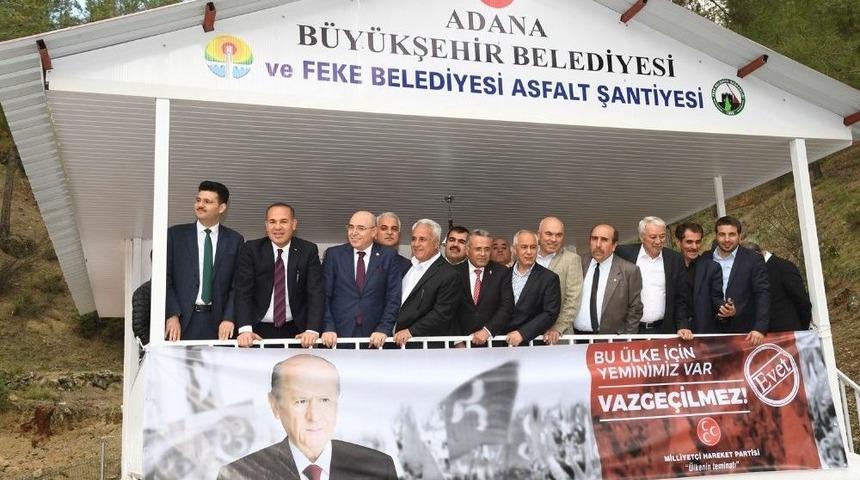 Feke Asfalt &Uuml;retim Şantiyesi A&ccedil;ıldı