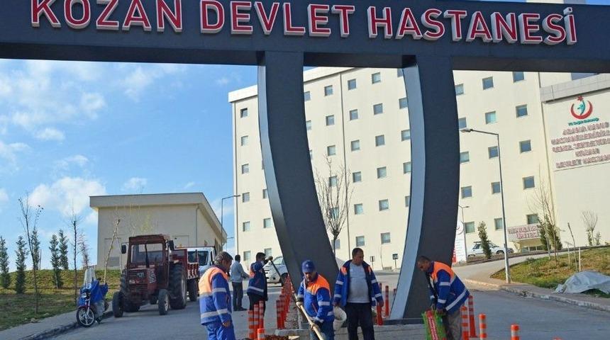 Kozan Devlet Hastanesi&rsquo;nde Peyzaj &Ccedil;alışması