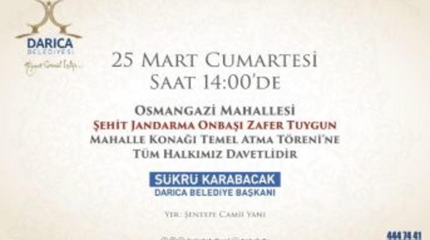 Darıca Mahalle Konaklarına Kavuşuyor