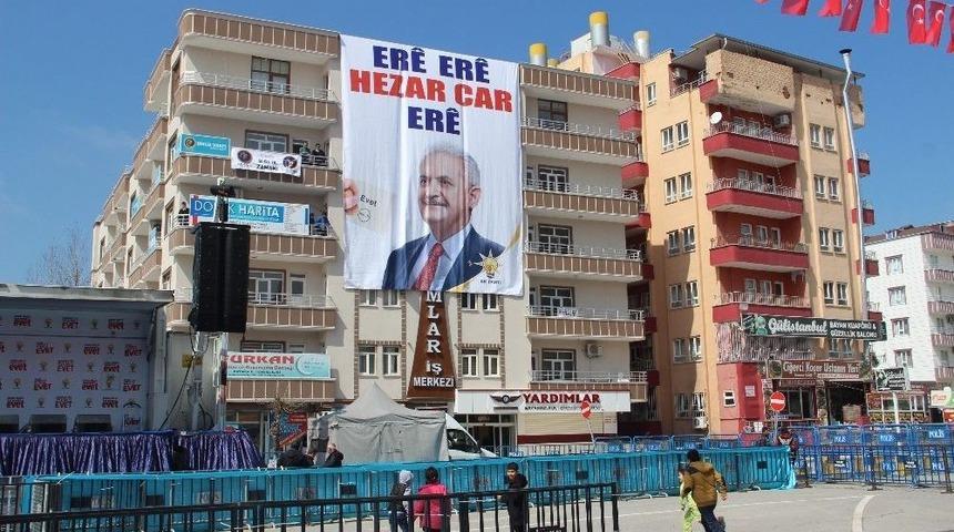 Batman&rsquo;da Miting Hazırlıkları Tamamlandı