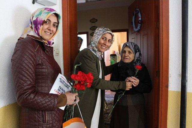 Ak Parti Konya Kadın Kolları Ev Ev Gezerek Referandum İçin Destek İstiyor