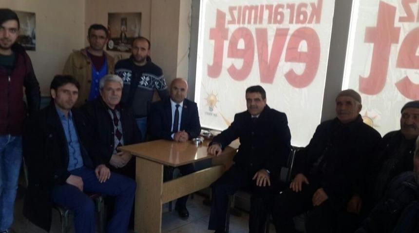 Ak Partili Eski Başkan Nevzat Bozkuş, Selim&rsquo;de Referandum &Ccedil;alışması Yapıyor