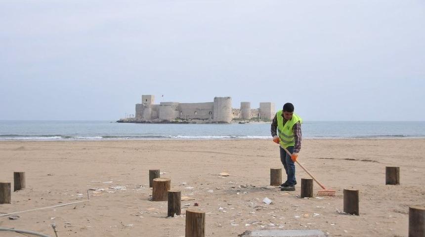 Kızkalesi Sahilleri Yaza Hazırlanıyor