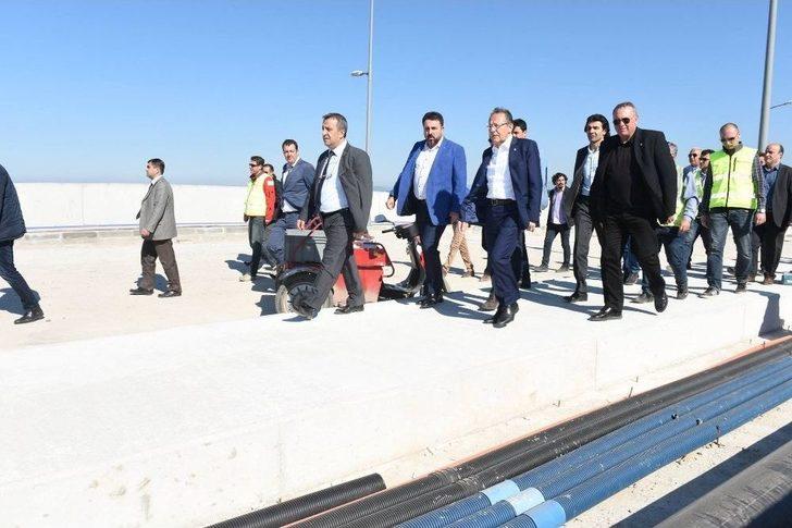 Başkan Uğur Cunda Köprüsünü İnceledi G5