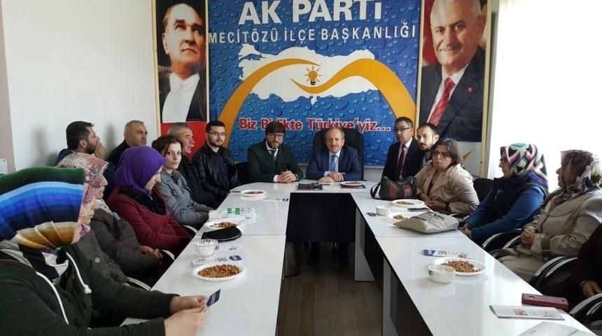 Ak Parti İl Başkanı Karadağ Mecit&ouml;z&uuml; İl&ccedil;e Teşkilatıyla Biraraya Geldi