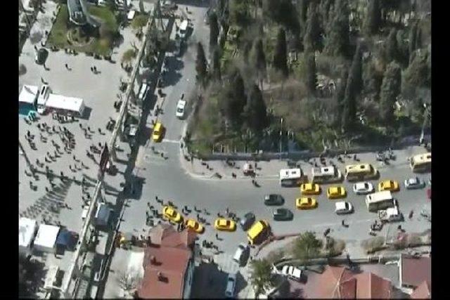 İstanbul'da 'kurtkapanı 2' Denetimi Polis Helikopteri Kamerasına Yansıdı