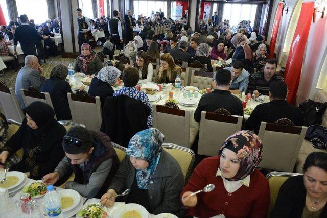 Aksaray’da Protokol Üyeleri Şehit Yakınlarıyla Buluştu