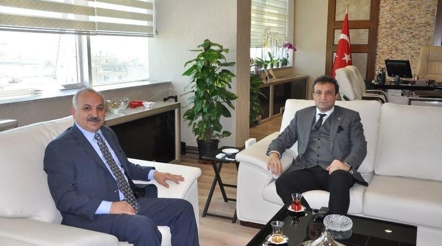 Başkan Din&ccedil;er&rsquo;den Cumhuriyet Başsavcısı Ercan&rsquo;a Ziyaret