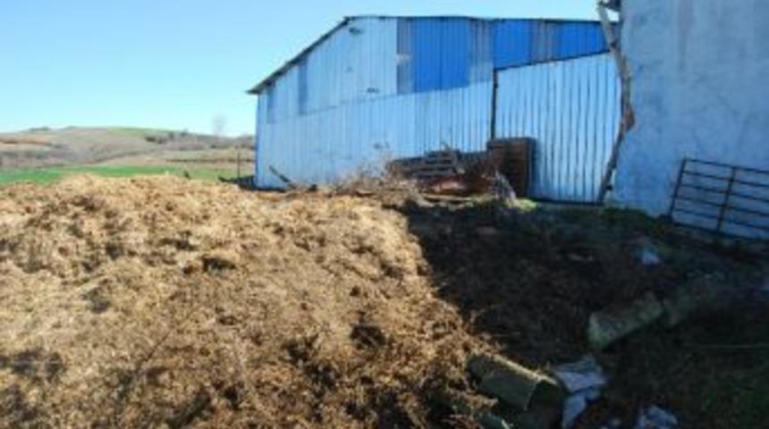 &Ccedil;iftlikte Saman Yangını