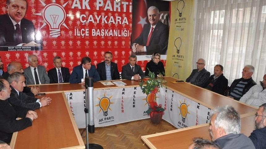 Ak Parti İl Başkanı Revi &Ccedil;aykara&rsquo;da Anayasa Değişikliğini Anlattı
