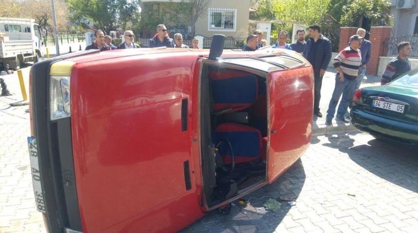 Marmaris&rsquo;te Trafik Kazası; 1 Yaralı