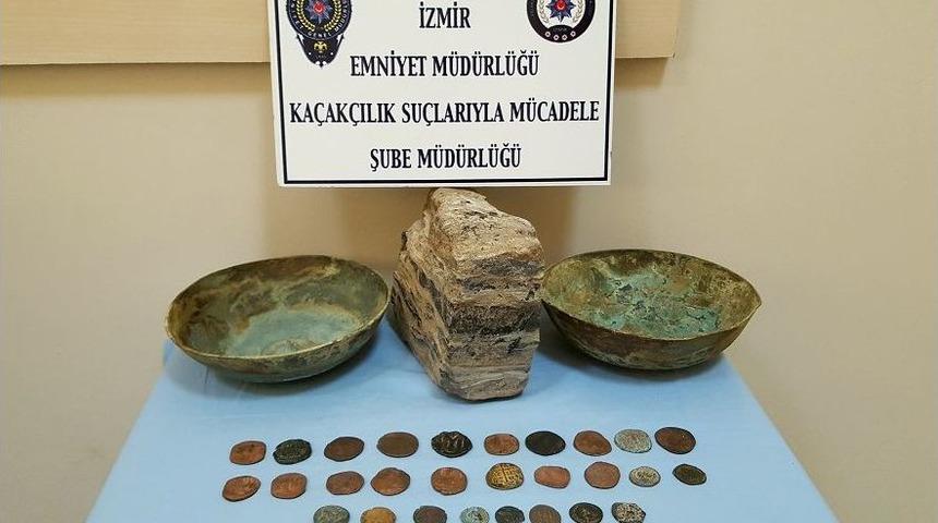 İzmir&rsquo;de Tarihi Eser Ka&ccedil;ak&ccedil;ılığı