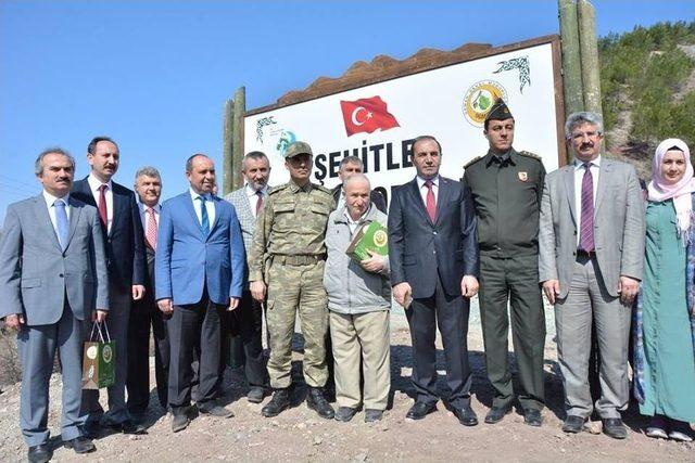 Şehitlerin Hatıraları Ormanda Yeşerecek