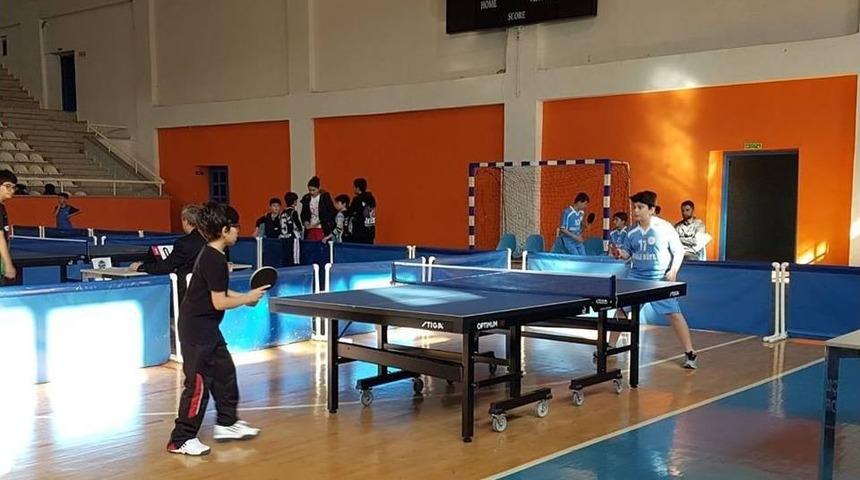 Masa Tenisi İl Birinciliği M&uuml;sabakaları B&uuml;y&uuml;k Bir Heyecana Sahne Oldu