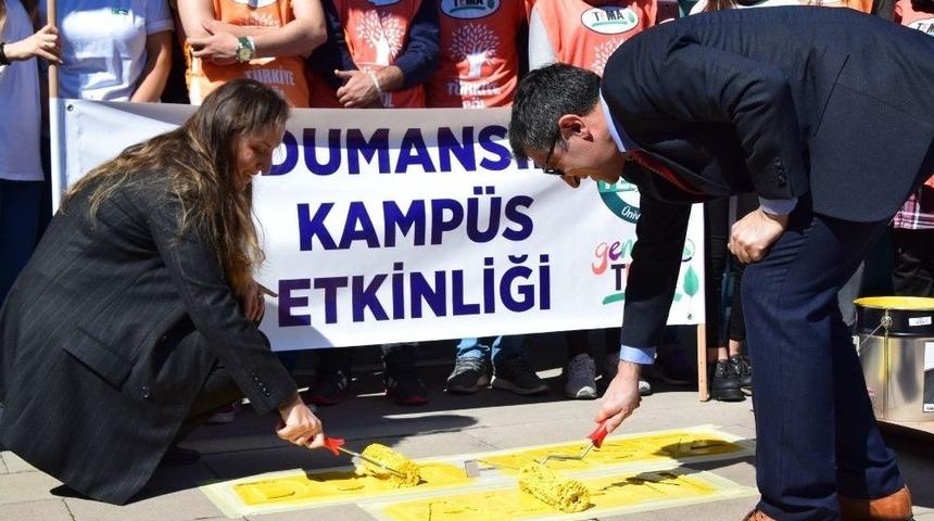 D&uuml;zce &Uuml;niversitesinde Dumansız Hava Sahaları Oluşturuluyor