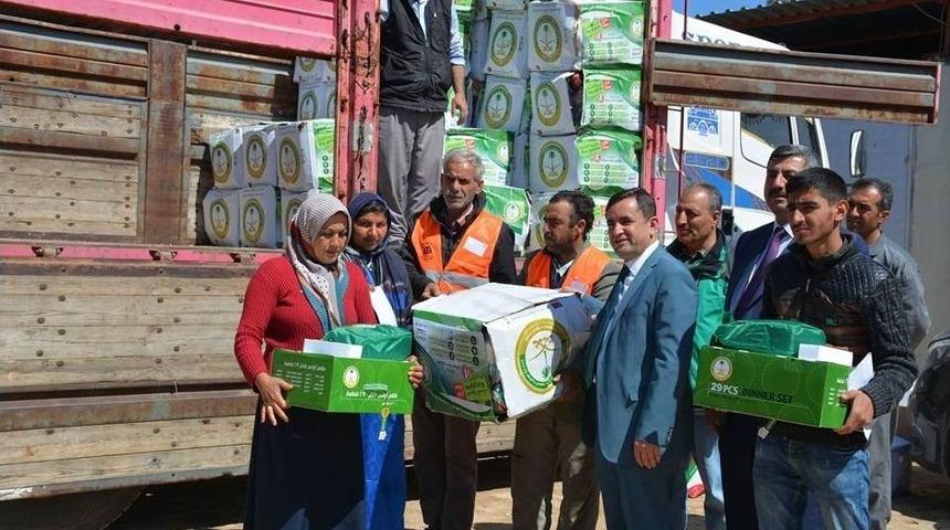 Suudi Arabistan&rsquo;dan Elbeyli İl&ccedil;esindeki Suriyelilere Yardım
