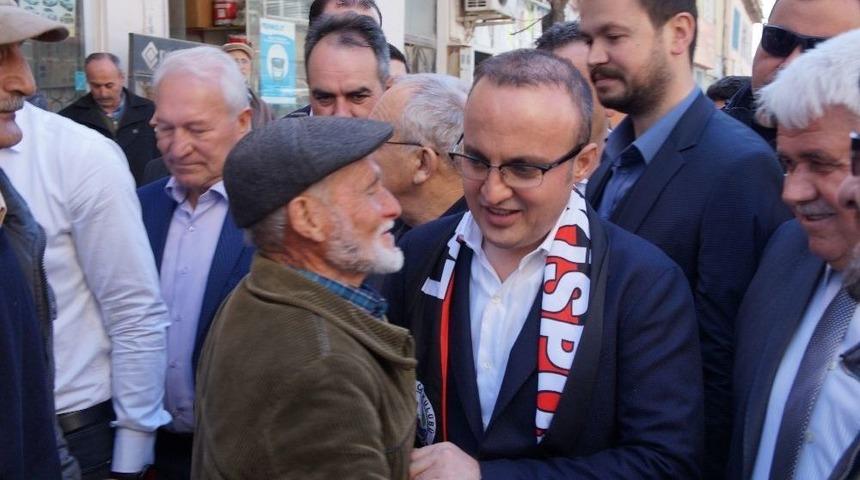 Grup Başkanvekili Turan Lapseki&rsquo;de Se&ccedil;im B&uuml;rosu A&ccedil;ılışına Katıldı