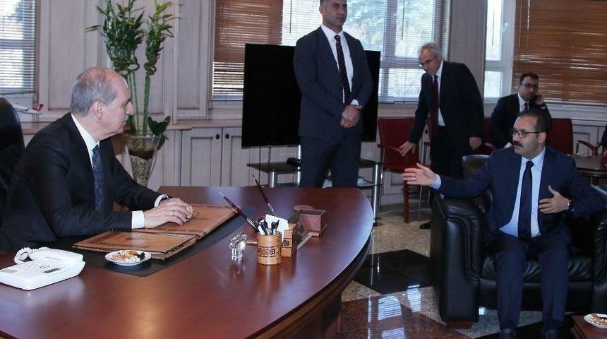 Kurtulmuş&rsquo;tan Rekt&ouml;r G&uuml;r&rsquo;e Teşekk&uuml;r