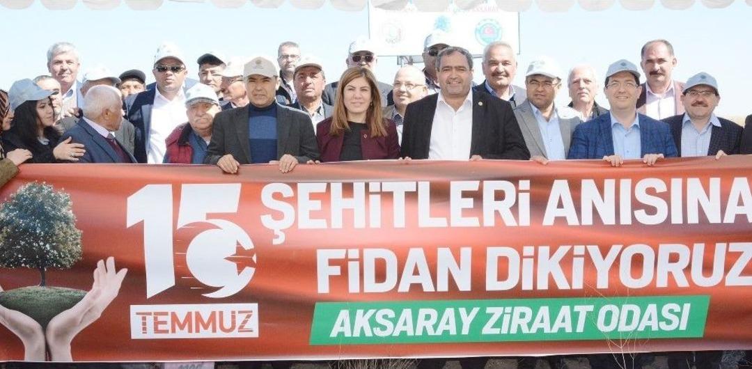 Aksaray&rsquo;da 15 Temmuz Şehitleri Anısına 249 Fidan Toprakla Buluşturuldu