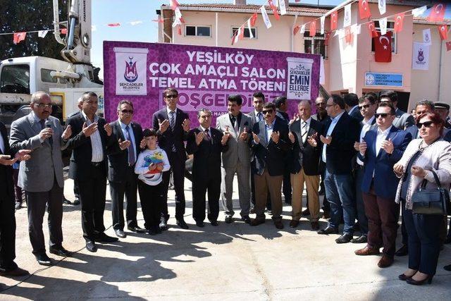 Yeşilköy Mahallesi Çok Amaçlı Salonun Temeli Atıldı