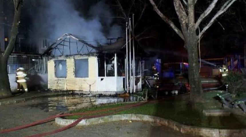 112 Ambulans Istasyonu Yandı