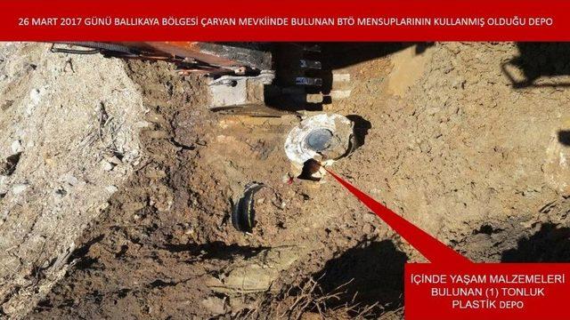 Şırnak’ta Yaşam Malzemesi Ele Geçirildi