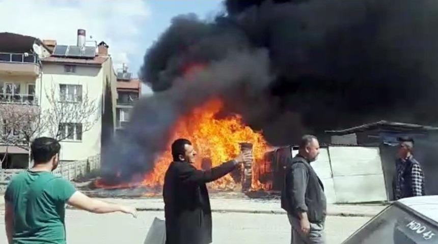 Tavşanlı&rsquo;da Korkutan Yangın