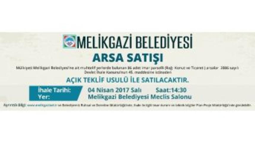 Melikgazi Belediyesinden Arsa Satışı