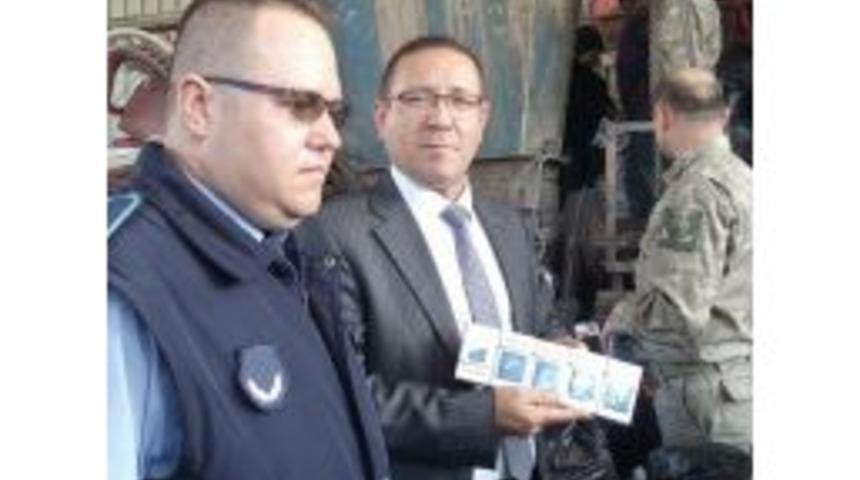 Tırdan 12 Bin 850 Paket Ka&ccedil;ak Sigara &Ccedil;ıktı