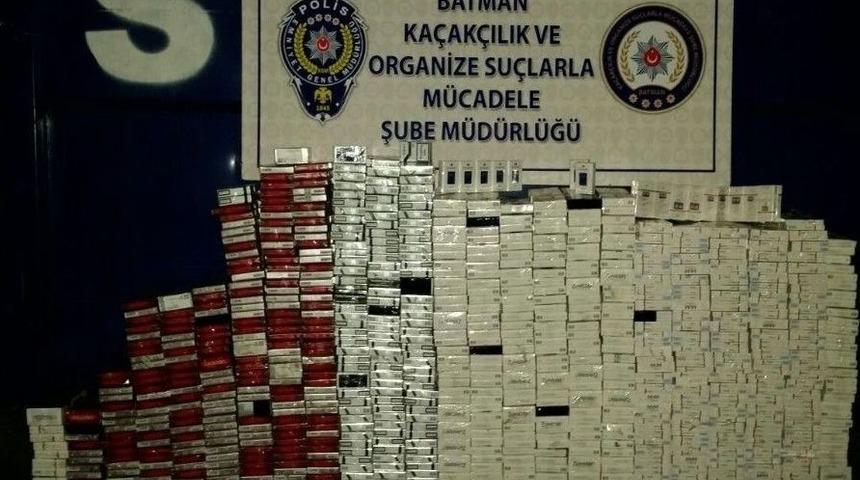 Batman’da 85 Bin 30 Paket Kaçak Sigara Ele Geçirildi