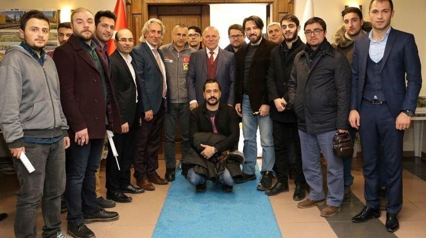 15 Temmuz Gazileri Ve N&ouml;bet&ccedil;ileri&rsquo;nden Başkan Sekmen&rsquo;e Ziyaret