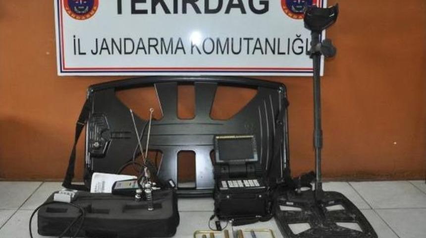 Malkara'da 9 Ka&ccedil;ak Defineci G&ouml;zaltına Alındı