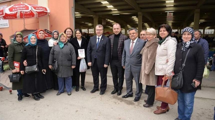 Başkan Yağcı&rsquo;dan Kapalı Pazar Ziyareti