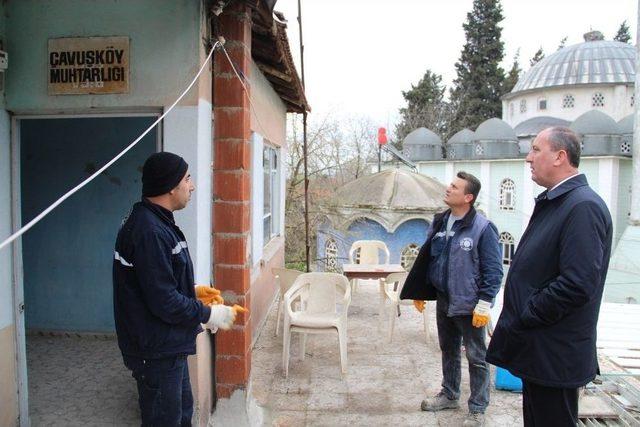 Çavuşköy Gençlik Merkezi Ve Muhtarlık Yapımı Devam Ediyor