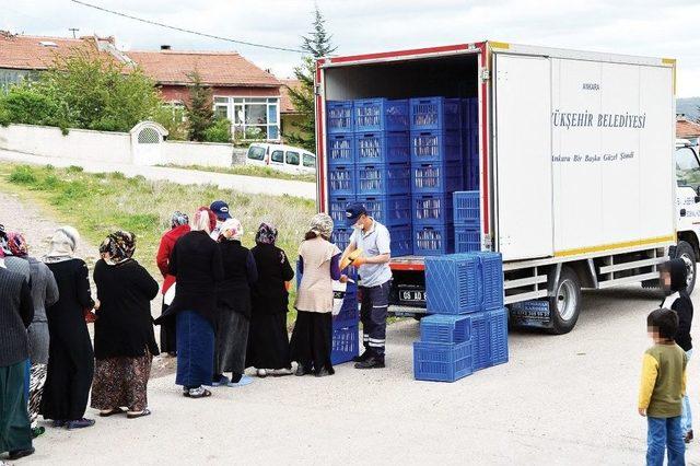 Ankara Büyükşehir Belediyesi’nin İhtiyaç Sahiplerine Yardımları Sürüyor