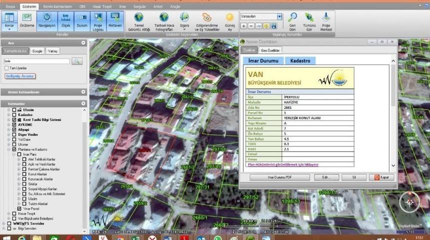Van&rsquo;ın &lsquo;3 Boyutlu Kent Bilgi Sistemi&rsquo; Hizmete Girdi