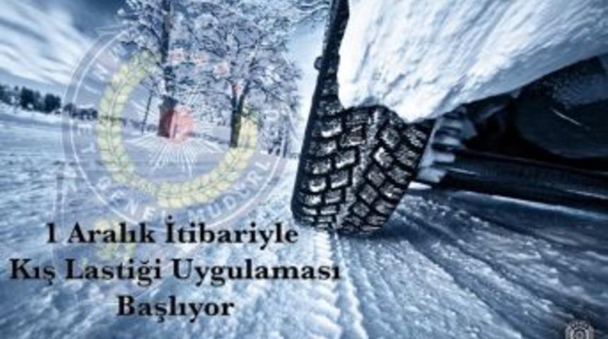 Kış Lastiği Uygulaması Yarın Başlıyor