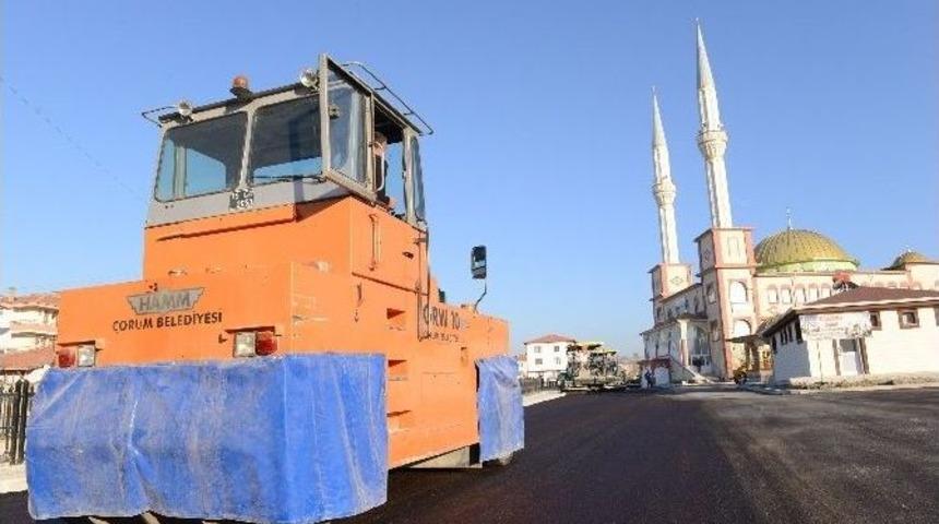 &Ccedil;orum Belediyesi&rsquo;nden Asfalt &Ccedil;alışması