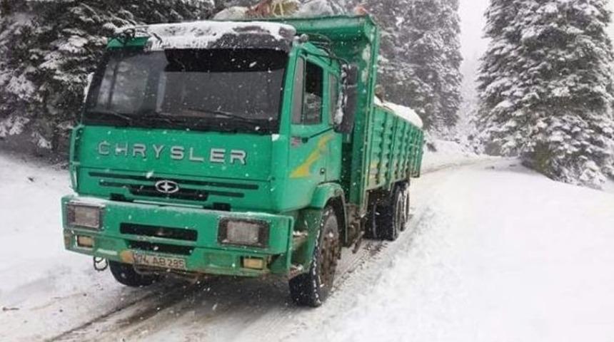 Bartın&rsquo;da Y&uuml;ksek Kesimlere Kar Yağdı