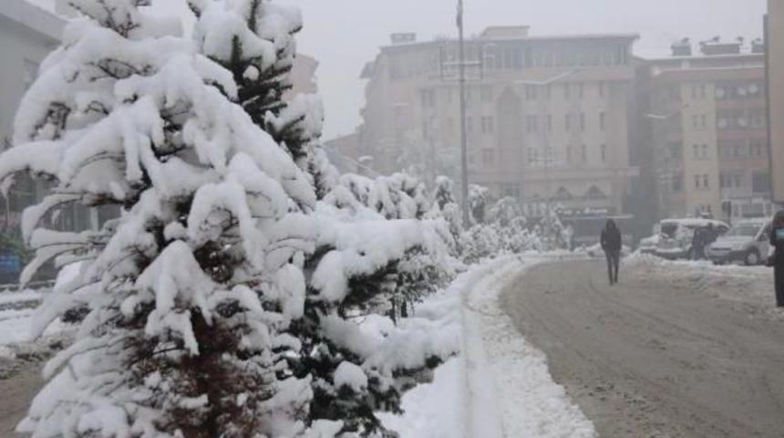 Hakkari Kent Merkezine Mevsimin Ilk Karı Yağdı