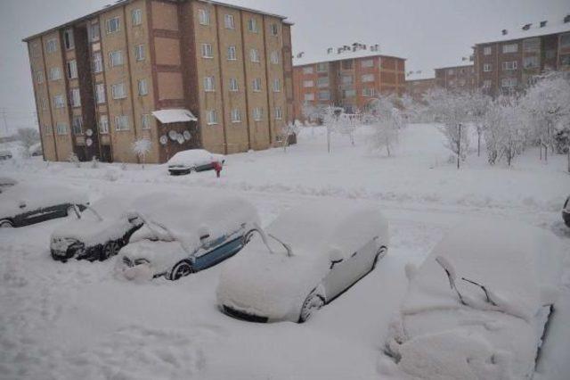 Doğu'da Kar Köy Yollarını Kapattı