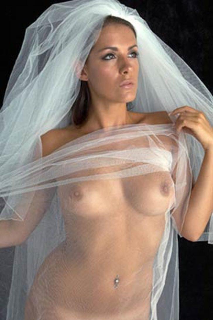 фото невест с фатой голая (120) фото