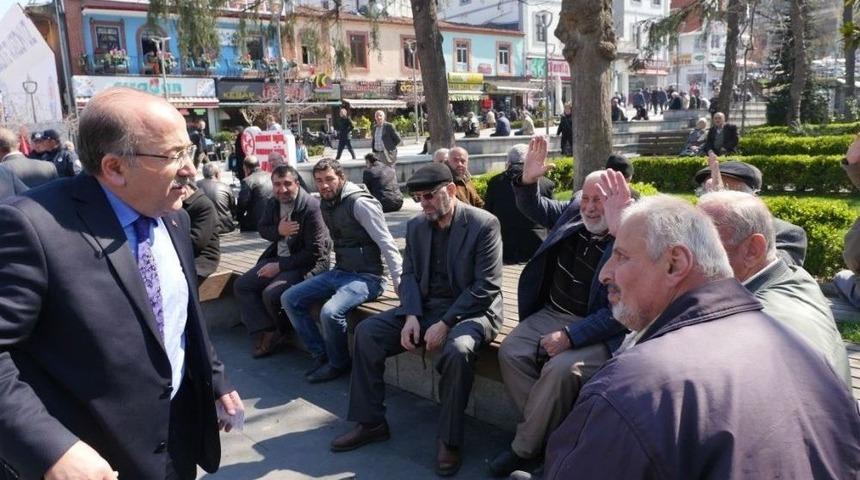 Başkanlar G&uuml;mr&uuml;k&ccedil;&uuml;oğlu Ve Gen&ccedil;, Referandum &Ccedil;alışmalarını S&uuml;rd&uuml;r&uuml;yor